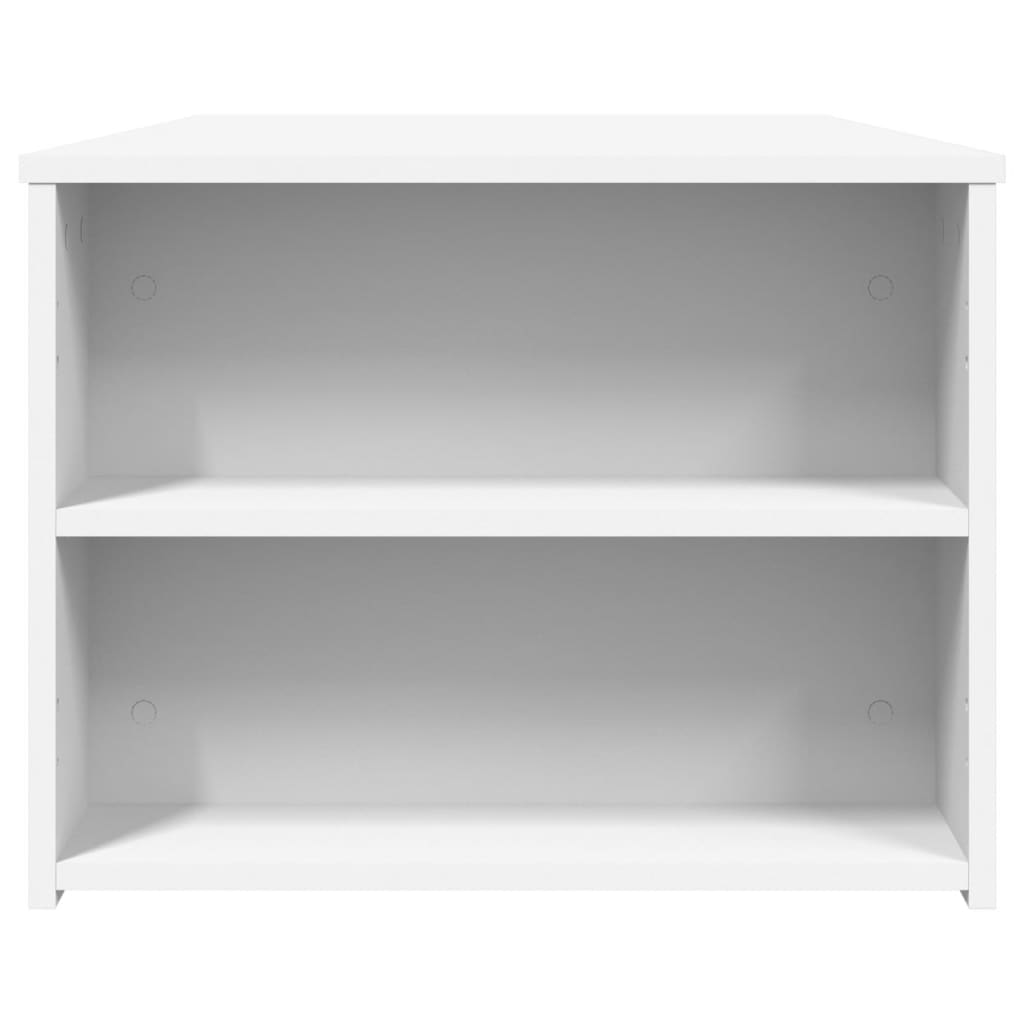 vidaXL Coffee Table White 102x55x42 cm Engineered Wood 5