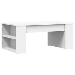 vidaXL Coffee Table White 102x55x42 cm Engineered Wood 6