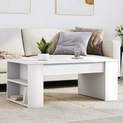 vidaXL Coffee Table White 102x55x42 cm Engineered Wood 1