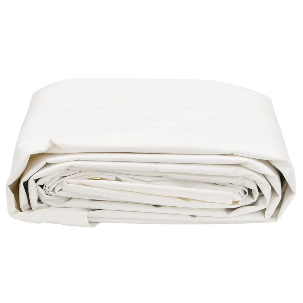 vidaXL Tarpaulin White 1,5x2,5 m 650 g/m² 3