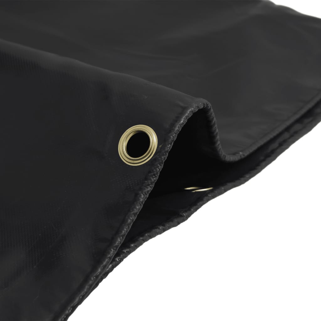 vidaXL Tarpaulin Black 1,5x2,5 m 650 g/m² 4