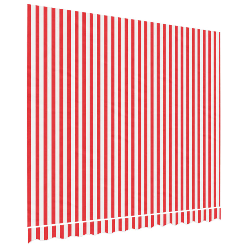 Replacement Fabric for Awning Red and White Stripe 3x2.5 m