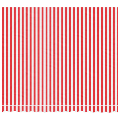 Replacement Fabric for Awning Red and White Stripe 3x2.5 m