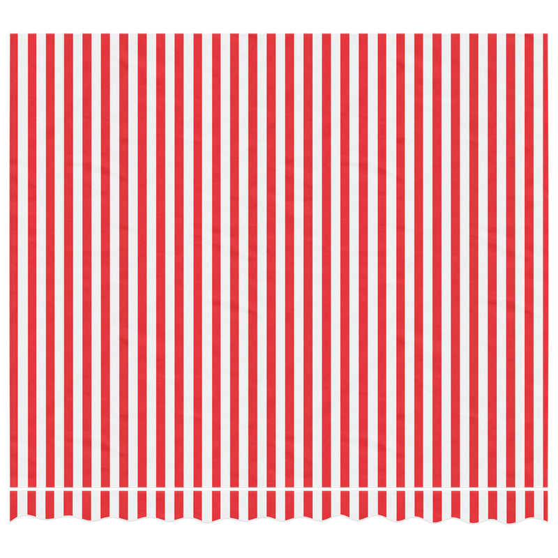 Replacement Fabric for Awning Red and White Stripe 3x2.5 m