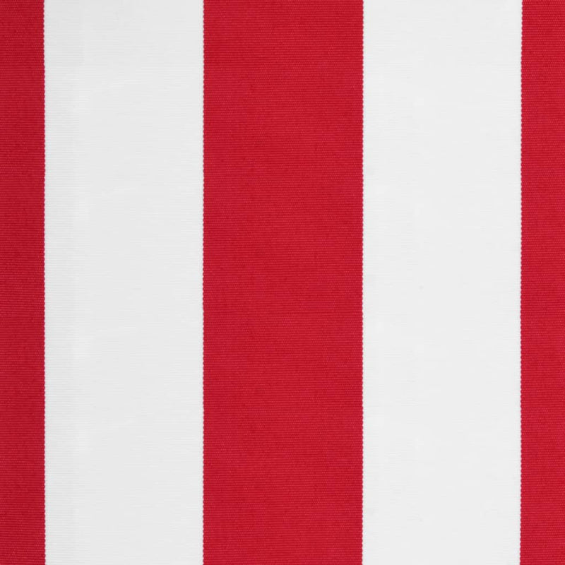 Replacement Fabric for Awning Red and White Stripe 4x3 m