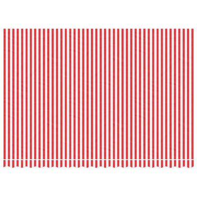 Replacement Fabric for Awning Red and White Stripe 4.5x3 m