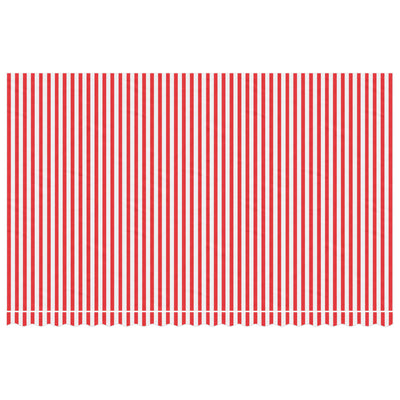 Replacement Fabric for Awning Red and White Stripe 5x3 m