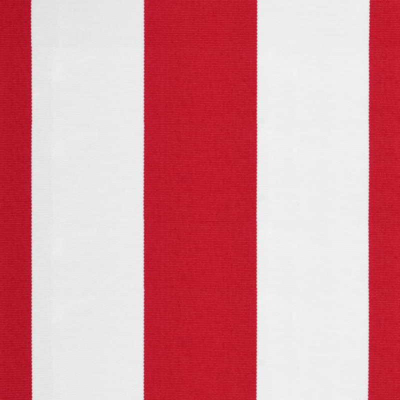 Replacement Fabric for Awning Red and White Stripe 5x3 m