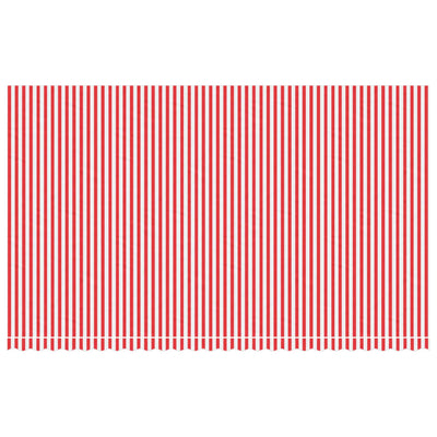 Replacement Fabric for Awning Red and White Stripe 6x3.5 m