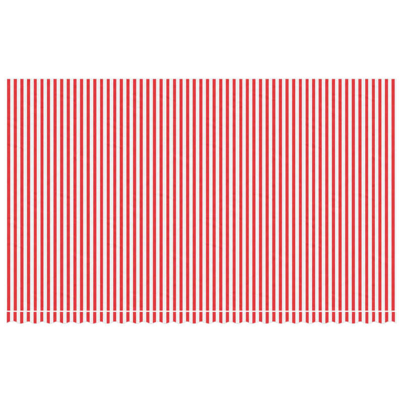 Replacement Fabric for Awning Red and White Stripe 6x3.5 m