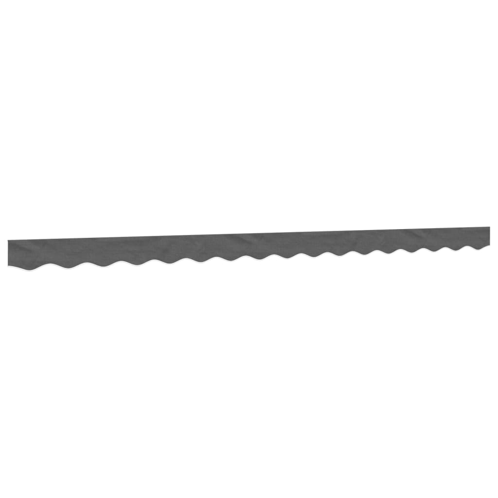 vidaXL Awning Valance Replacement Anthracite Stripe 400 cm 2