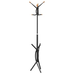 vidaXL Coat Stand Black 176 cm Powder-coated Iron 4