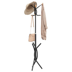 vidaXL Coat Stand Black 176 cm Powder-coated Iron 1