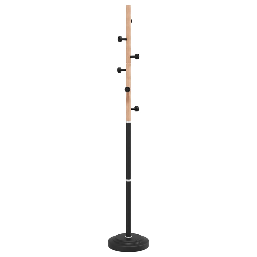 vidaXL Coat Stand Black 177 cm Powder-coated Iron 6