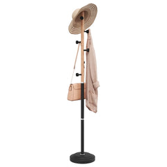 vidaXL Coat Stand Black 177 cm Powder-coated Iron 1