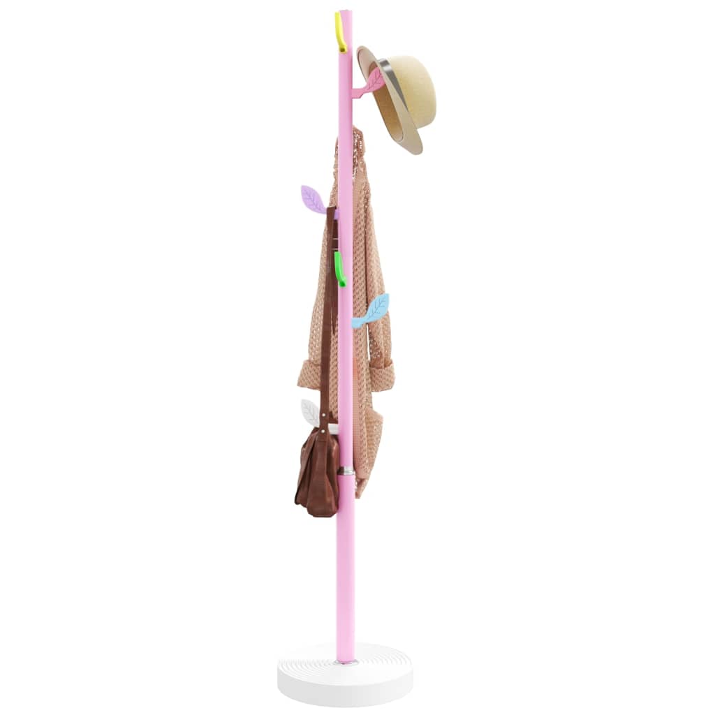 vidaXL Coat Stand Pink 172 cm Powder-coated Iron 1
