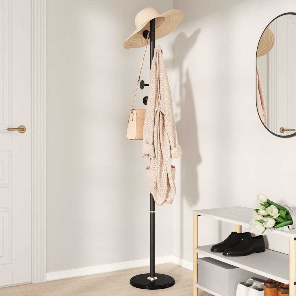 vidaXL Coat Stand Black 176 cm Powder-coated Iron 3