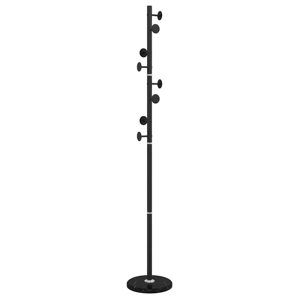 vidaXL Coat Stand Black 176 cm Powder-coated Iron 6
