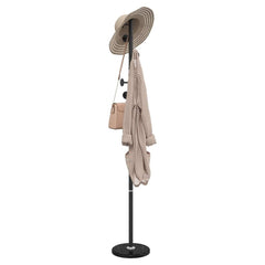 vidaXL Coat Stand Black 176 cm Powder-coated Iron 1