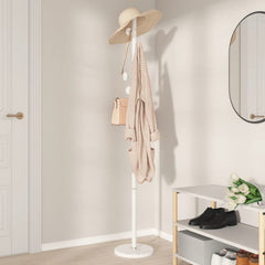 vidaXL Coat Stand White 176 cm Powder-coated Iron 3