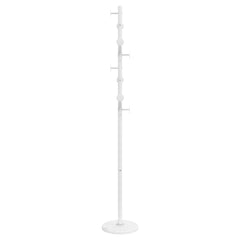 vidaXL Coat Stand White 176 cm Powder-coated Iron 4