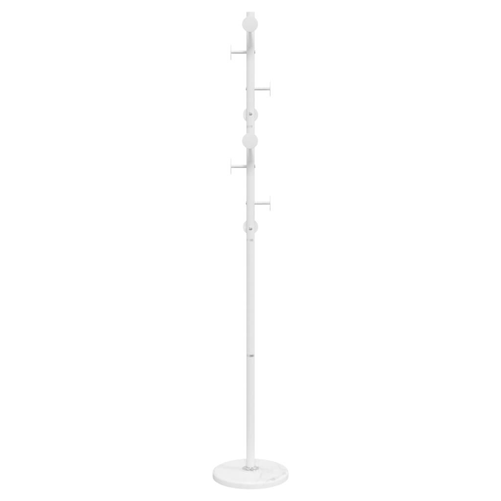 vidaXL Coat Stand White 176 cm Powder-coated Iron 5