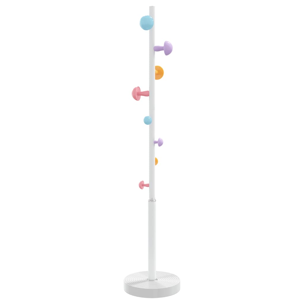 vidaXL Coat Stand White 172 cm Powder-coated Iron 4