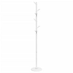 vidaXL Coat Stand White 175 cm Powder-coated Iron 6