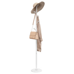 vidaXL Coat Stand White 175 cm Powder-coated Iron 1