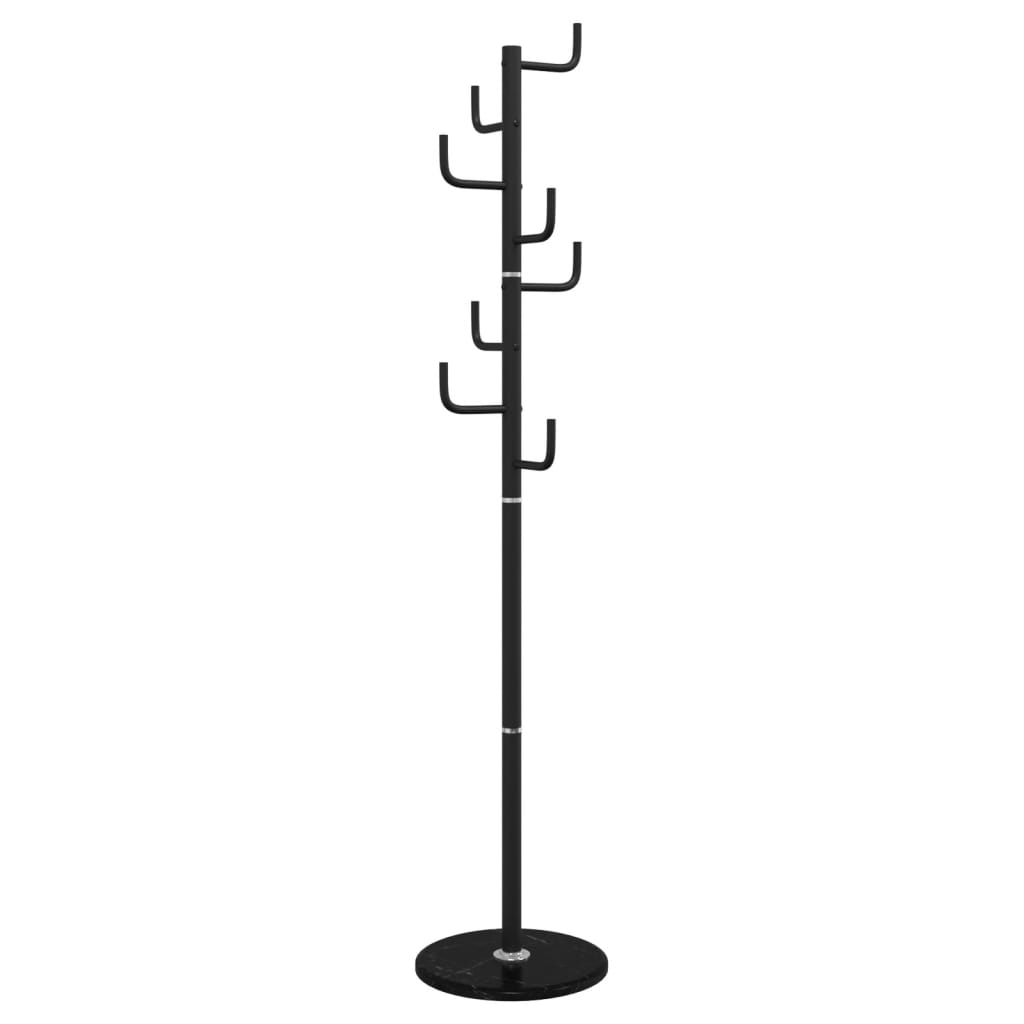 vidaXL Coat Stand Black 183 cm Powder-coated Iron 5