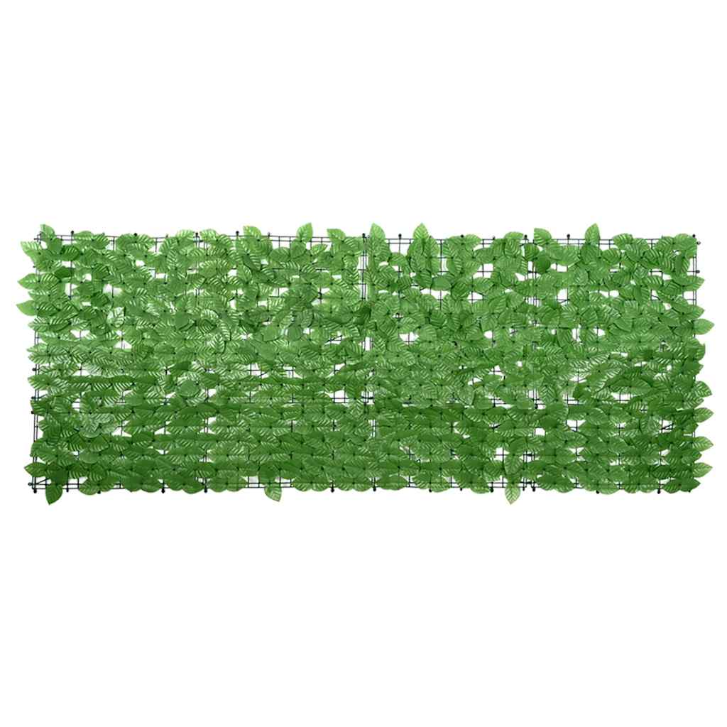 vidaXL Balcony Screen with Green Leaves 200x75 cm 1