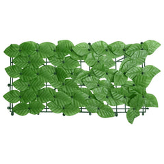 vidaXL Balcony Screen with Green Leaves 200x75 cm 2
