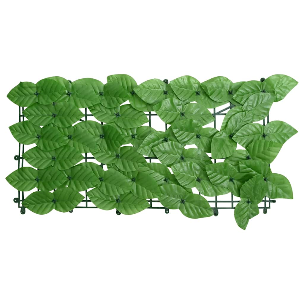 Balcony Screen with Leaves Green with Peach Leaves 200 cm 75 cm