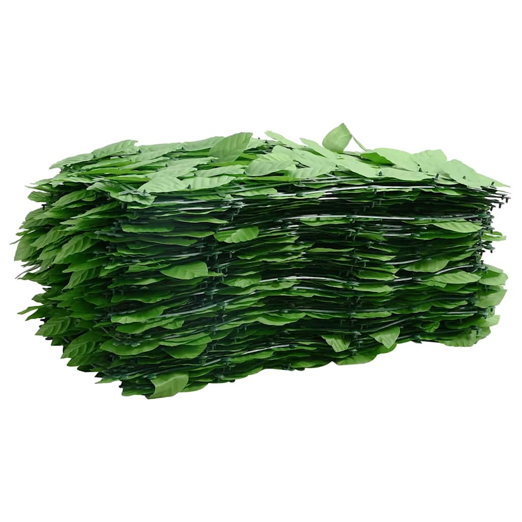 vidaXL Balcony Screen with Green Leaves 200x75 cm 3