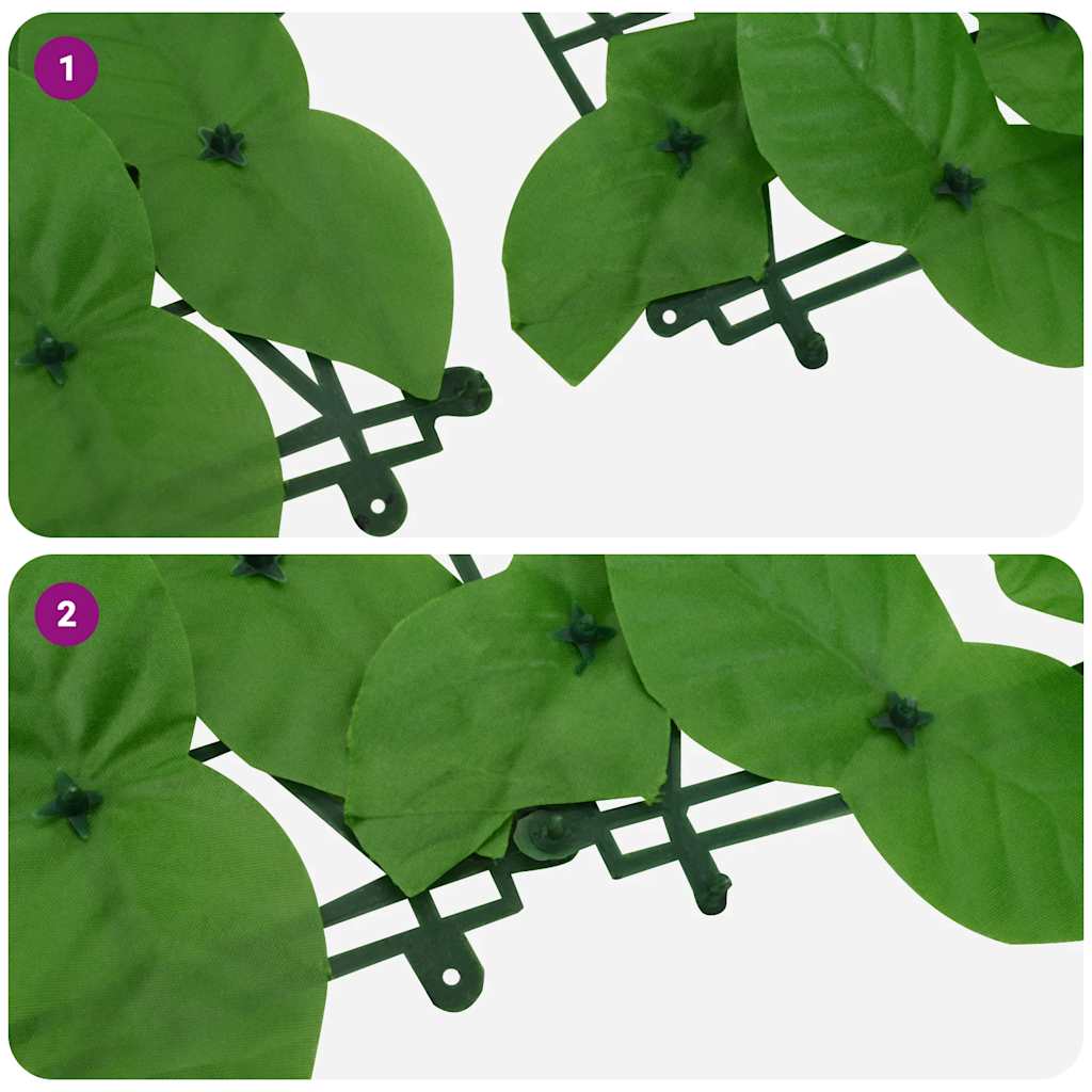 vidaXL Balcony Screen with Green Leaves 200x75 cm 4