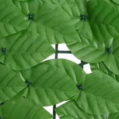 Balcony Screen with Leaves Green with Peach Leaves 200 cm 75 cm