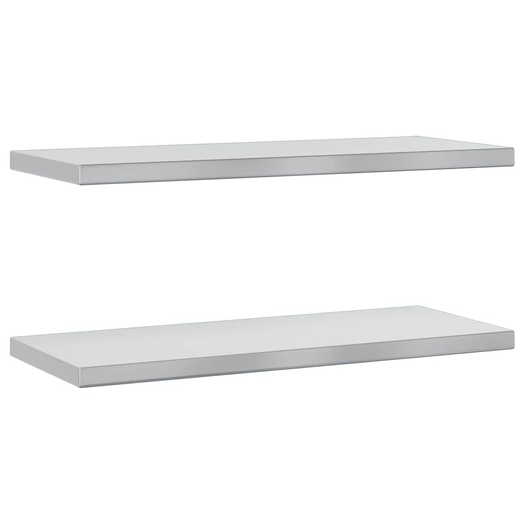 Wall Shelves 2 pcs Stainless Steel