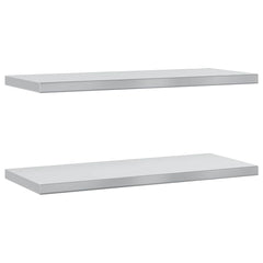 Wall Shelves 2 pcs Stainless Steel