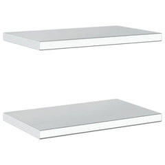 vidaXL Wall Shelves 2 pcs 50x30 cm Silver Stainless Steel 6