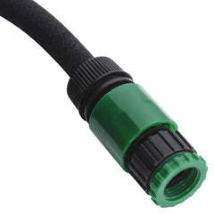vidaXL Garden Soaker Hose Black 0.6" 25 m Rubber 5