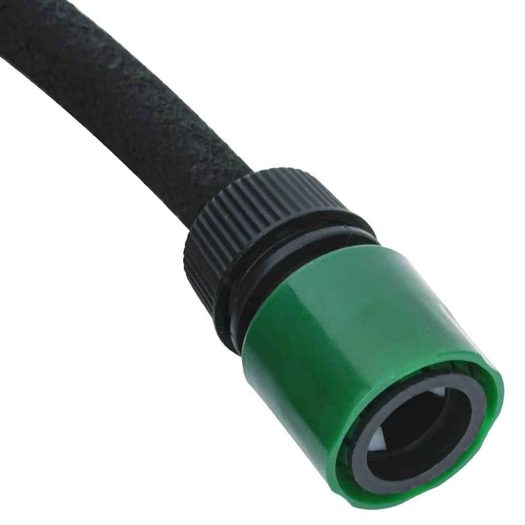 vidaXL Garden Soaker Hose Black 0.6" 25 m Rubber 6