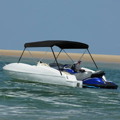 2 Bow Bimini Top Height 110 cm Black 150 cm 120 cm