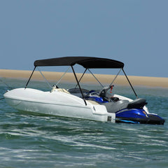 2 Bow Bimini Top Height 110 cm Black 180 cm 150 cm