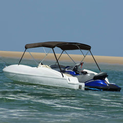 3 Bow Bimini Top Height 137 cm Width 183 cm Black 180 cm