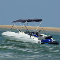 3-bow Bimini Top with Sidewalls without mesh Blue 183 x (154-167) x 137 cm