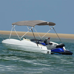 3-bow Bimini Top with Sidewalls without mesh Anthracite grey 243 x (170-182) x 137 cm