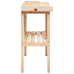 vidaXL Plant Table with Shelf 78x38x82.5 cm Solid Wood Fir 5