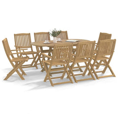 Folding Chairs Solid Acacia Wood with Armrest Light brown 8