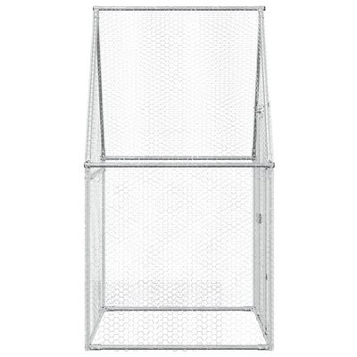 Chicken Cage Silver 100x100x190 cm Galvanised Steel