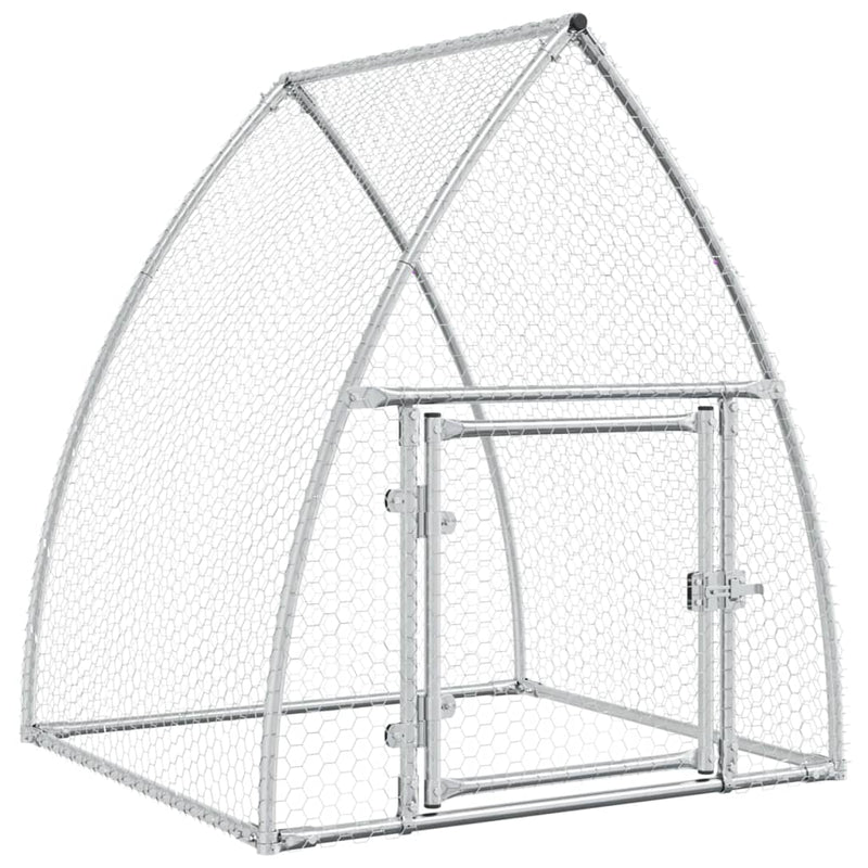 Chicken Cage Silver 100x105x120 cm Galvanised Steel